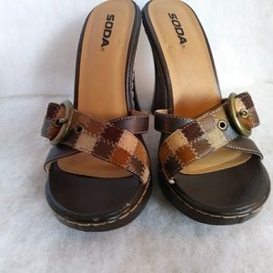 Soda | opened toed sandal heels